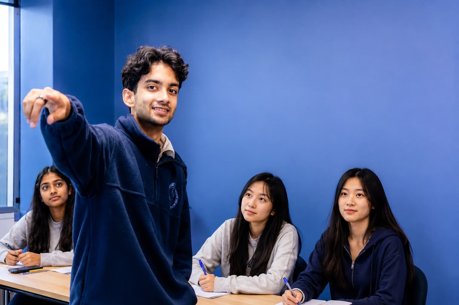 Students enjoying a lively moment in a Sigma Science lesson